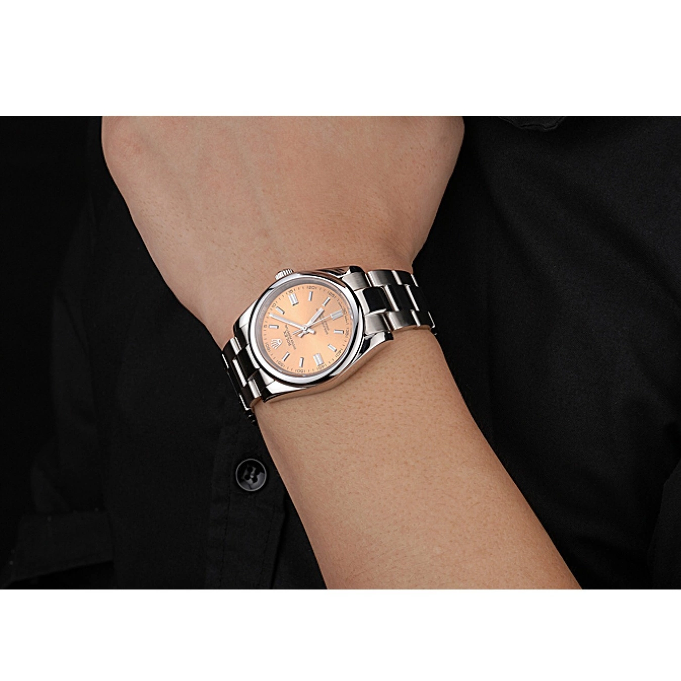 Aaa replica watch Steel Case Stainless Steel 622639 Rolex Bracelet Oyster DateJust Perpetual Stainless Dial Champagne 0804